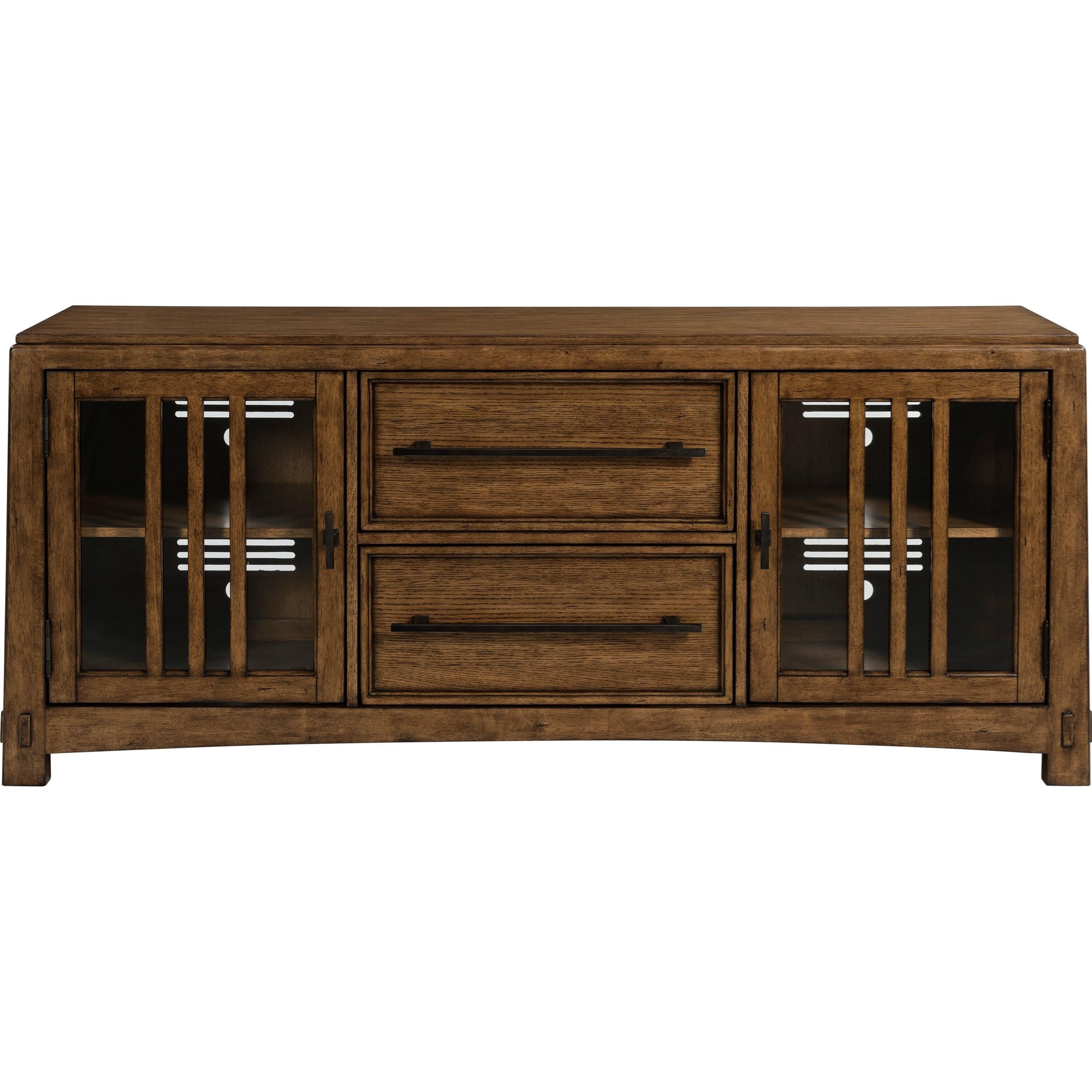 Broyhill Furniture Winslow Park Media Console with 2 Glass Doors Find Your Furniture TV Stands